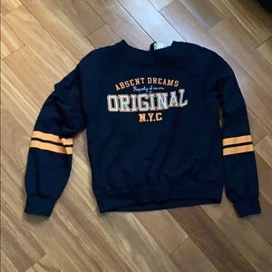 navy sweatshirt